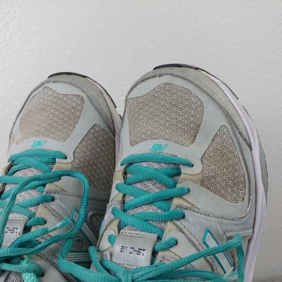 New Balance 1540 V2 Womens Size 8.5 WIDE Shoes Gray Teal Lace Up Athletic USA - Picture 7 of 12